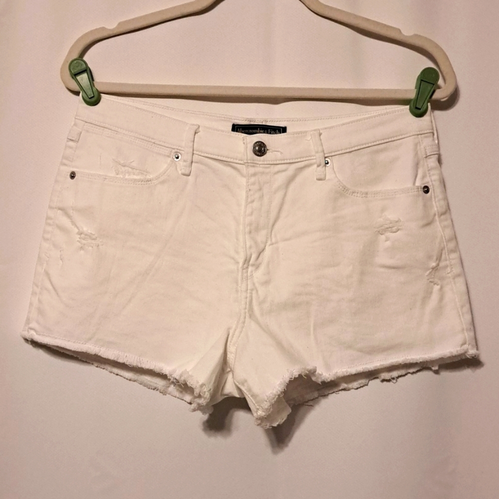 Abercrombie & Fitch distressed denim cut offs